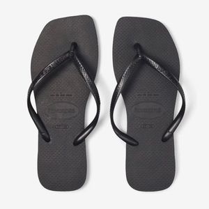 Havaianas Slim Square Flip Flop Sandal Black
